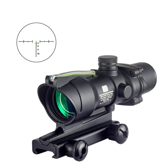 Lunette de visée type ACOG 4x32 Fibre Optique NOIR - Loadout  - 
