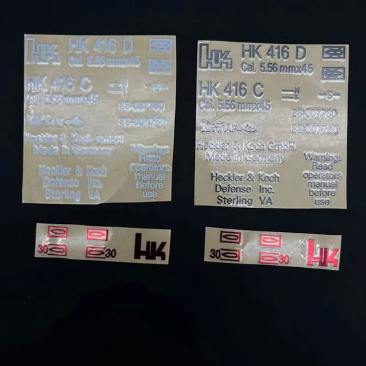 Marquage adhésif en métal pour HK 416 - Loadout  - 