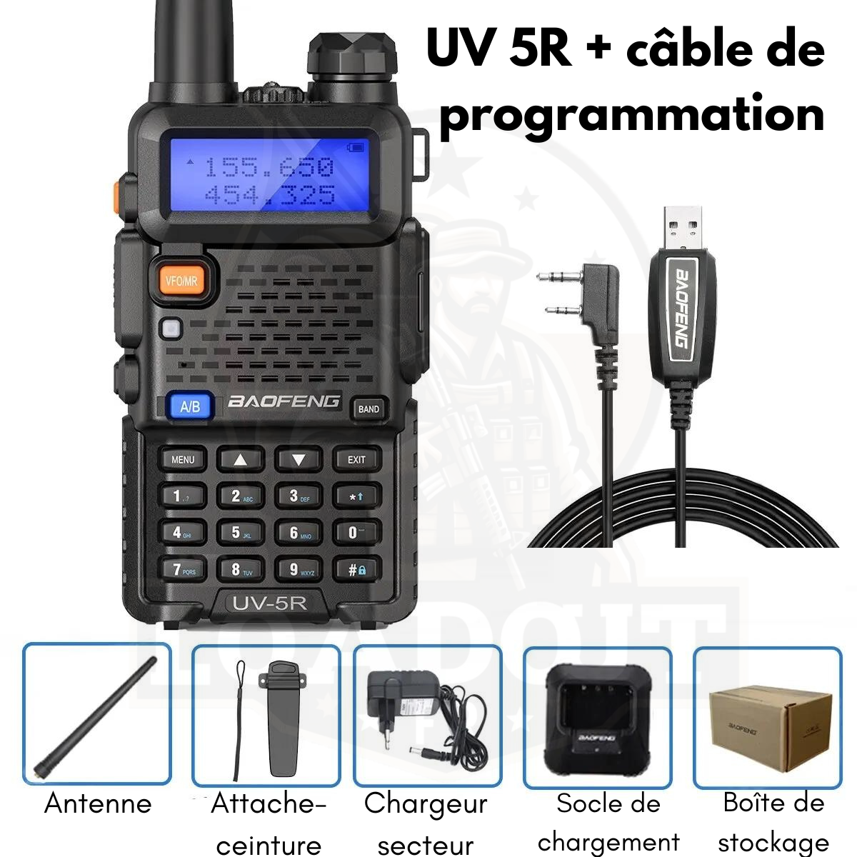 RADIO BAOFENG UV-5R 5W DUAL BAND UHF/UVF - Loadout 