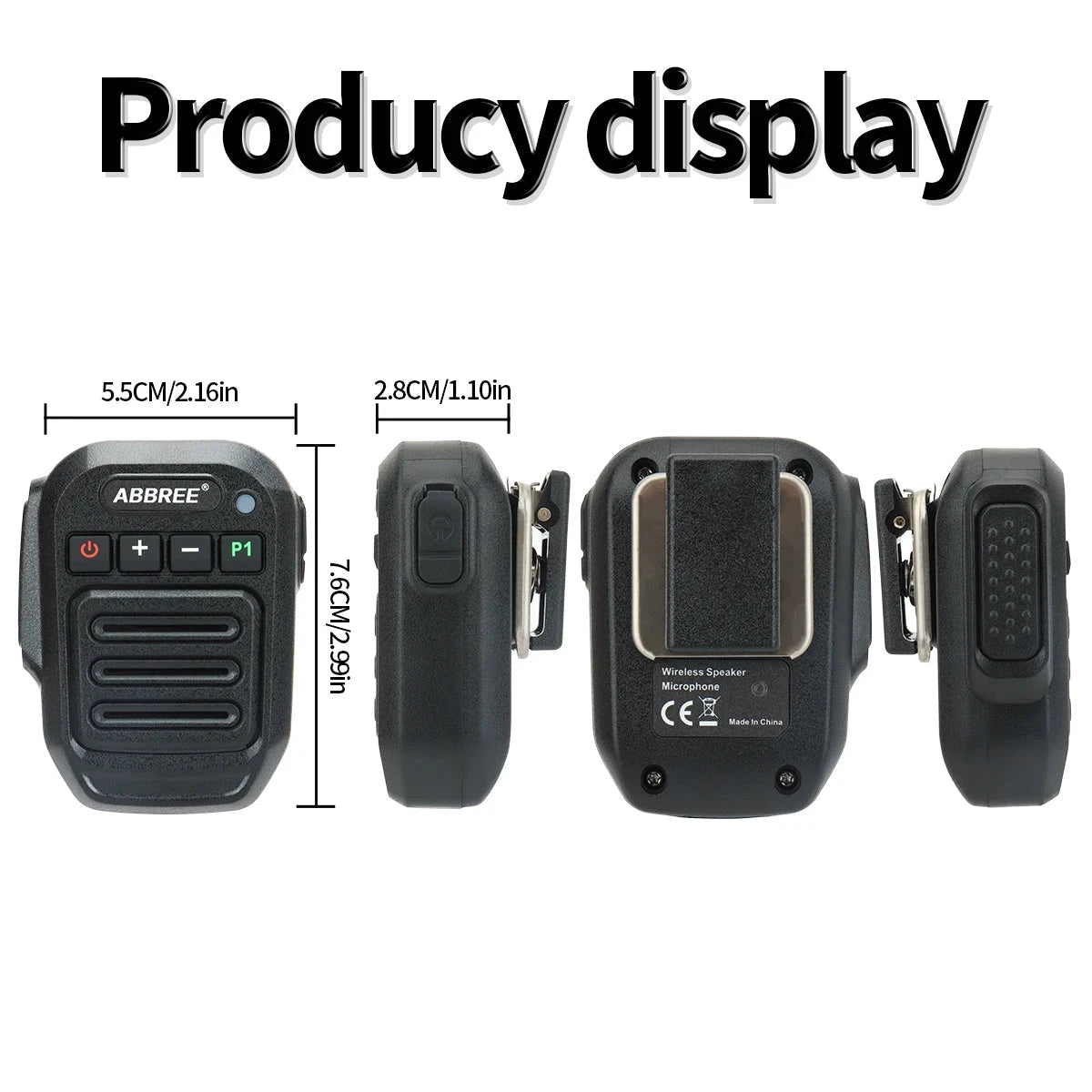 ABBREE Microphone Haut-Parleur Bluetooth - Loadout 