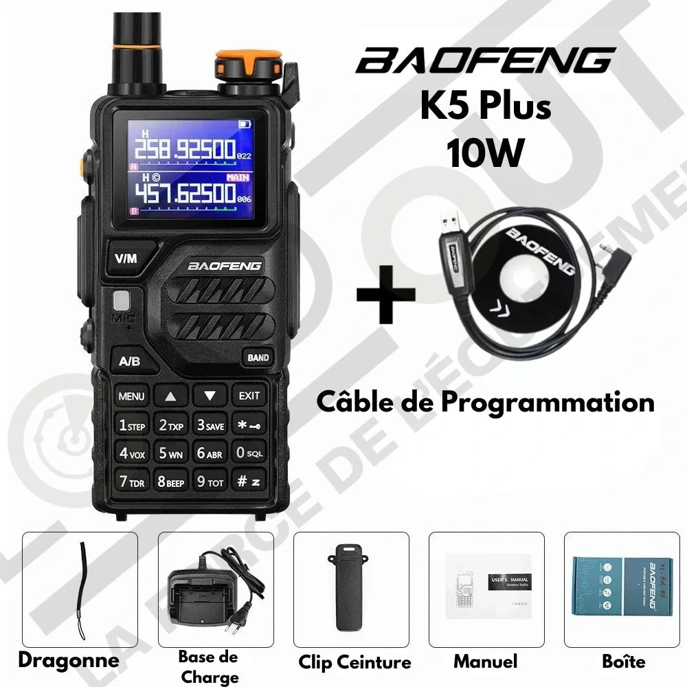 Baofeng Talkie-Walkie K5 Plus 10W - Loadout 