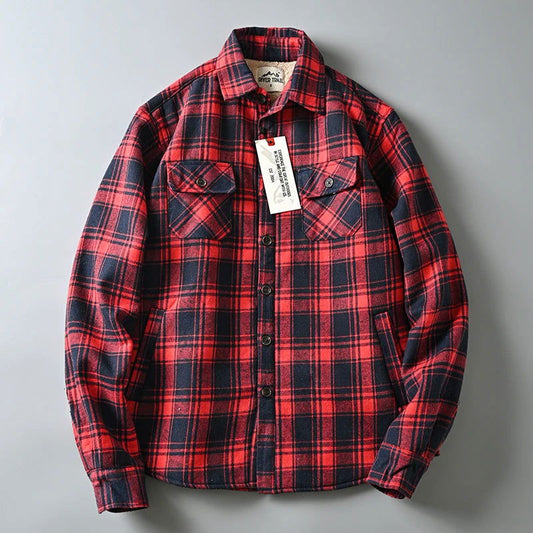 Chemise Polaire Civile à Carreaux Rouge et Noir  Loadout   