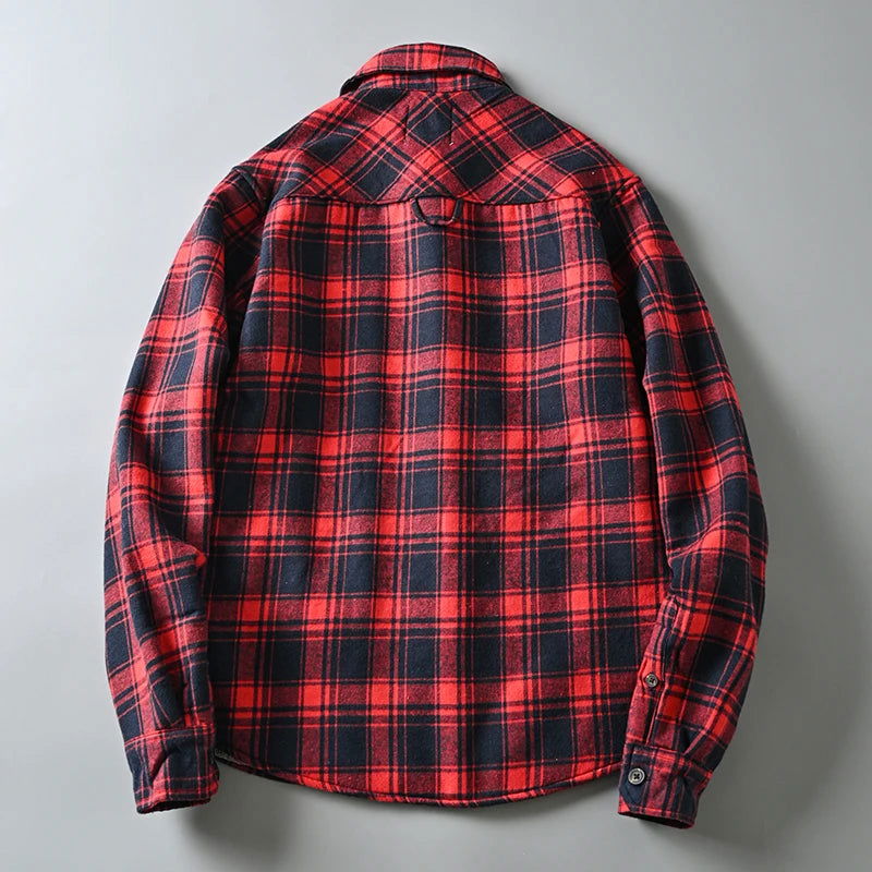 Chemise Polaire Civile à Carreaux Rouge et Noir  Loadout   