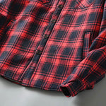 Chemise Polaire Civile à Carreaux Rouge et Noir - Vignette | Loadout 