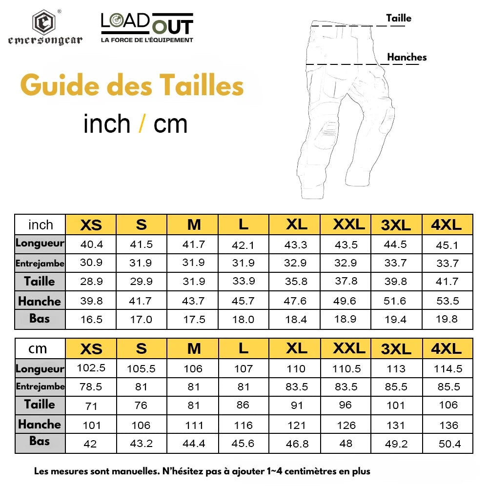 Emersongear Uniforme Tactique AOR1 type G3 - Loadout 