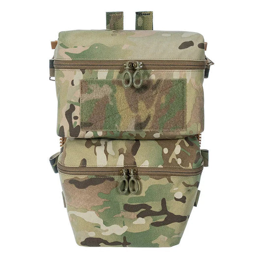 G.A. Tactics Back Panel Double Poches Type Zip-On