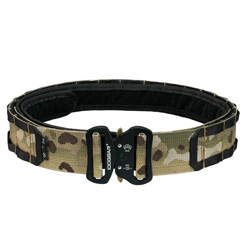 IDOGEAR Ceinturon de combat tactique + Insert ceinturon velcro - Loadout  - 