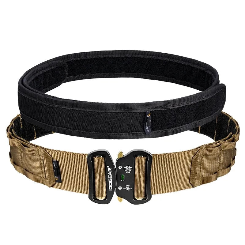 IDOGEAR Ceinturon de combat tactique + Insert ceinturon velcro - Loadout  - 