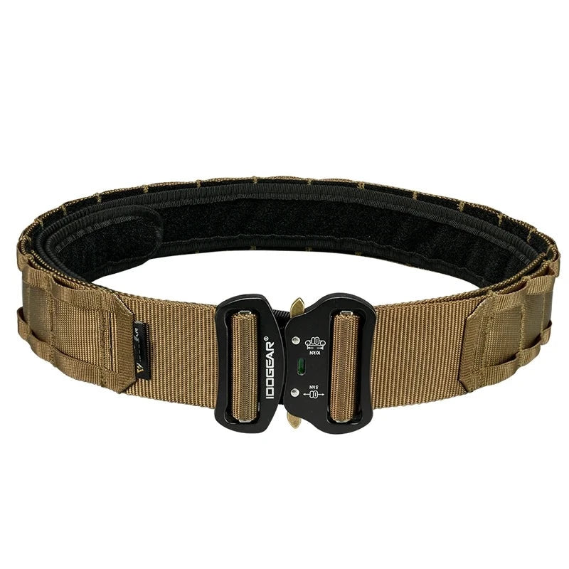 IDOGEAR Ceinturon de combat tactique + Insert ceinturon velcro - Loadout  - 