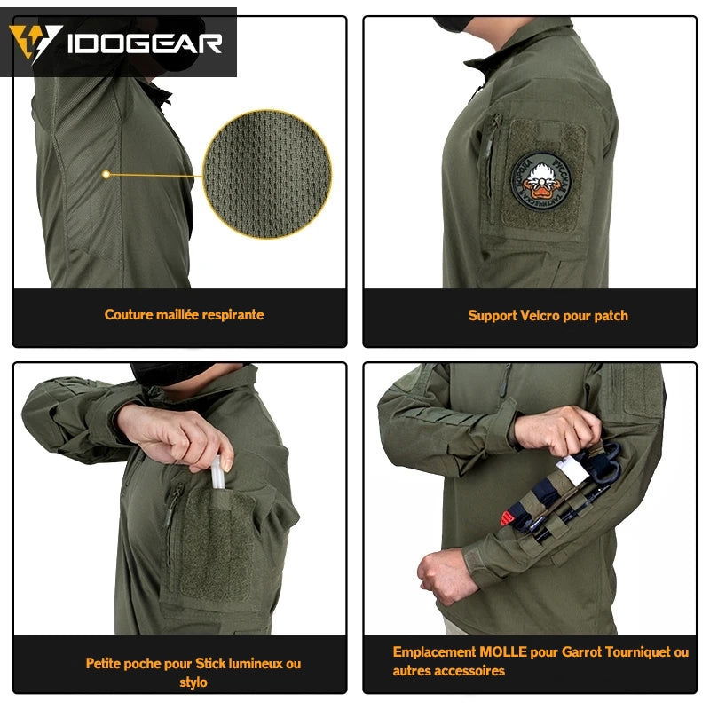 IDOGEAR Chemise Tactique Type Striker - Loadout 