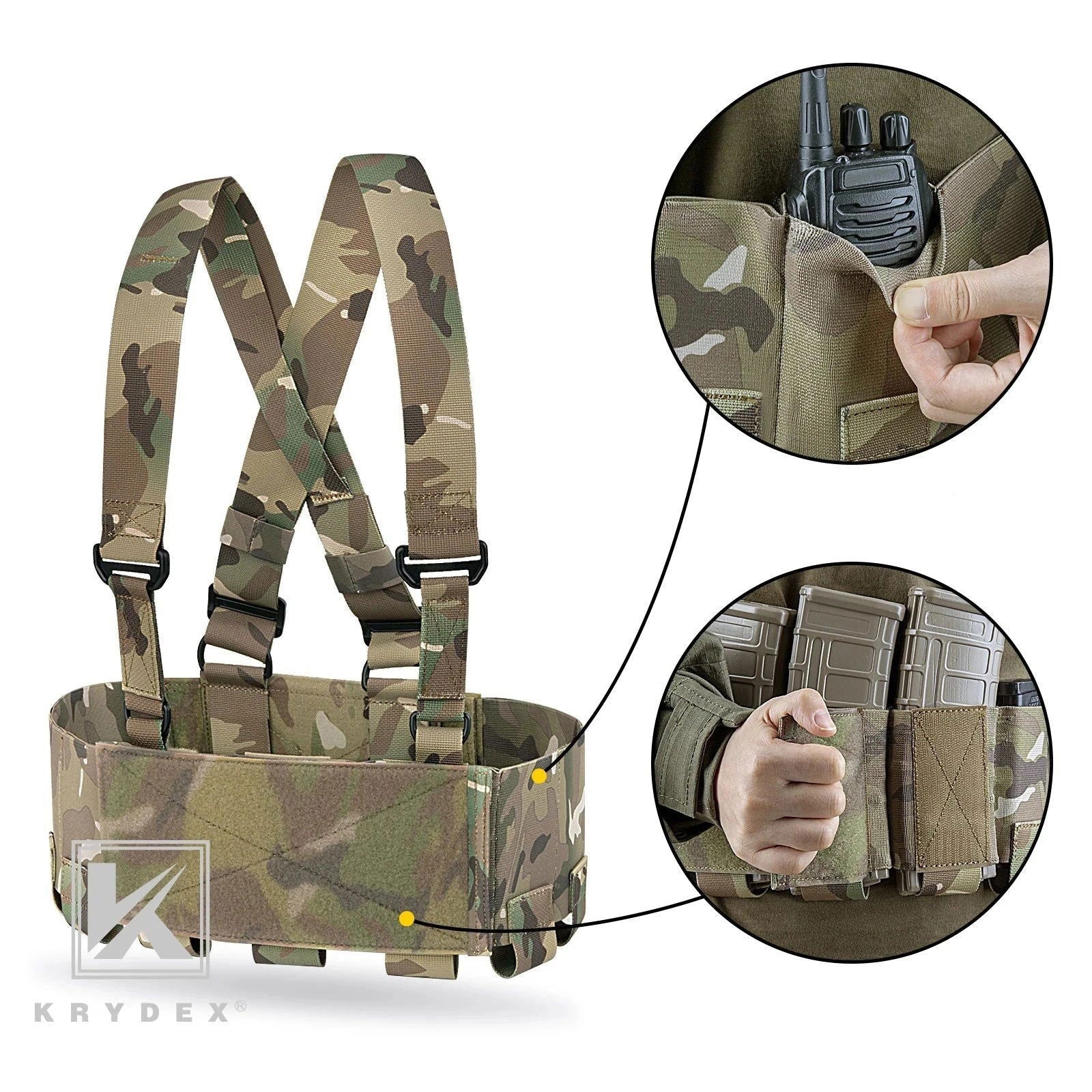 KRYDEX Chest Rig Low Profile Tactique - Loadout 