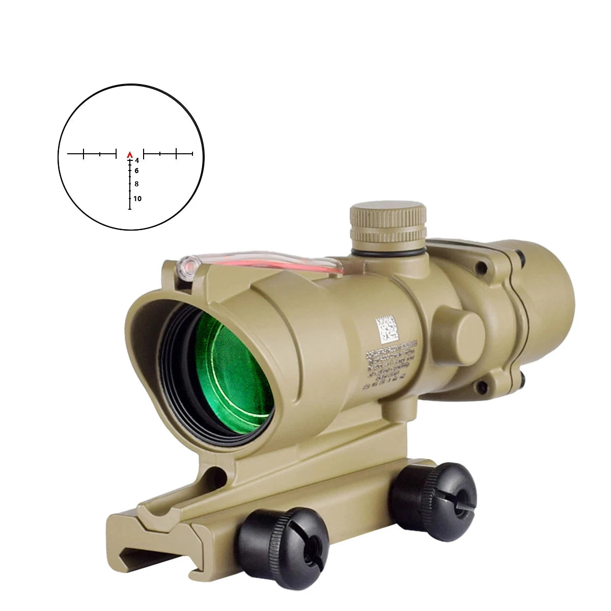 Lunette de visée type ACOG 4x32 Fibre Optique TAN - Loadout  - 