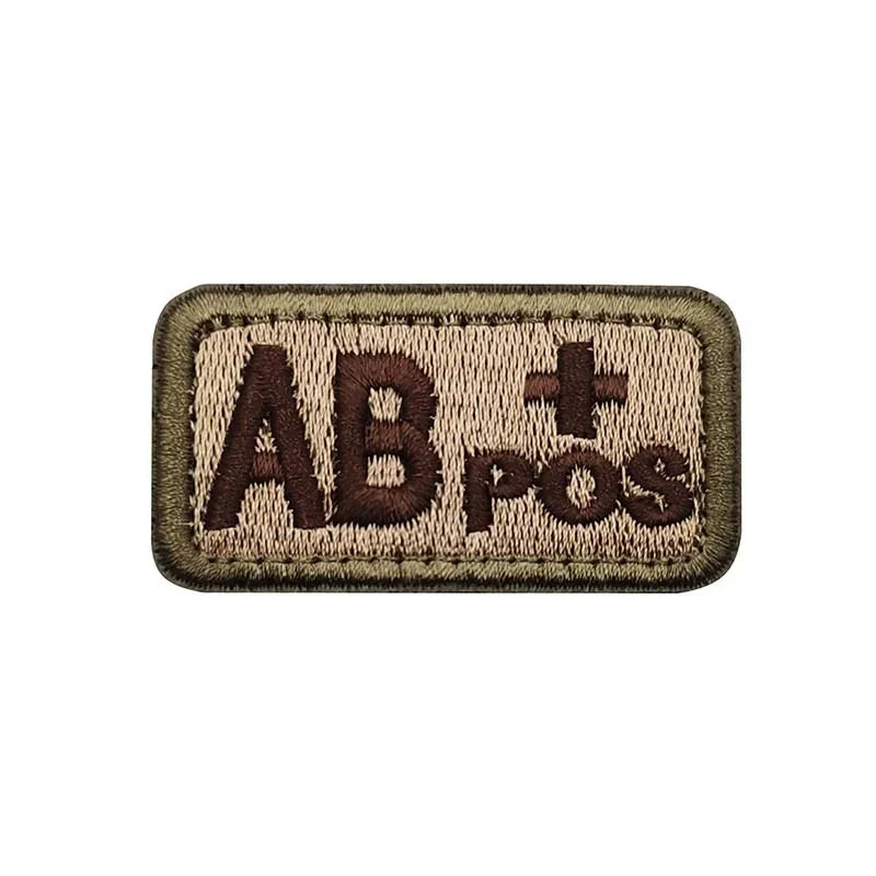 Patch Nylon Groupe Sanguin TAN - Loadout 