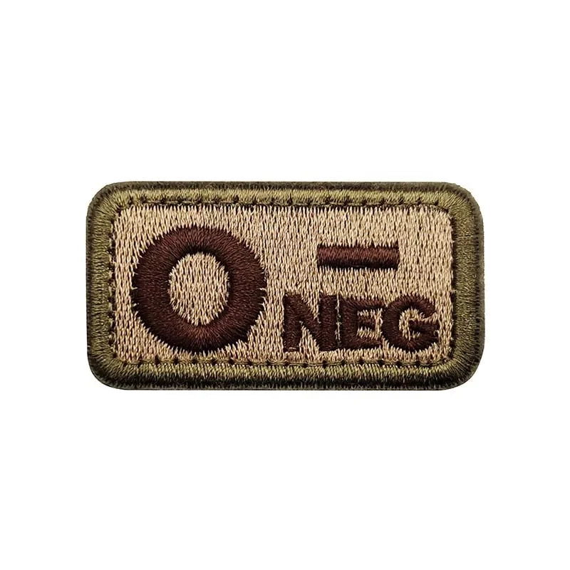 Patch Nylon Groupe Sanguin TAN - Loadout 