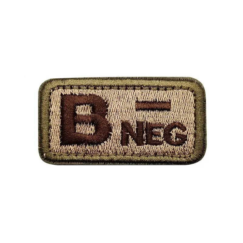 Patch Nylon Groupe Sanguin TAN - Loadout 