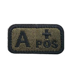 Patch Nylon Groupe Sanguin Vert OD - Vignette | Loadout 
