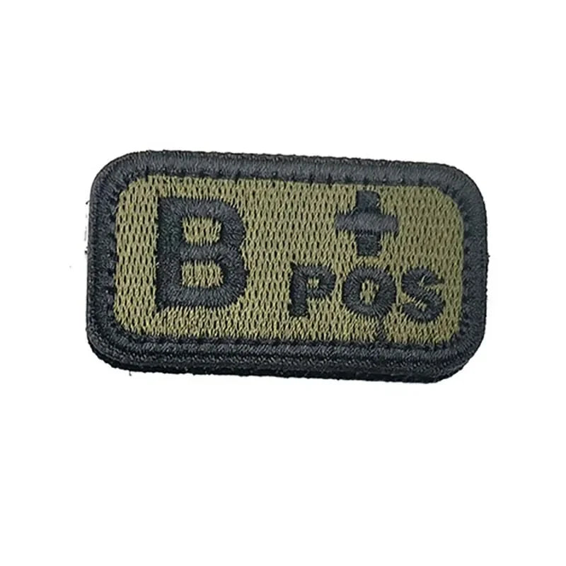 Patch Nylon Groupe Sanguin Vert OD - Loadout 