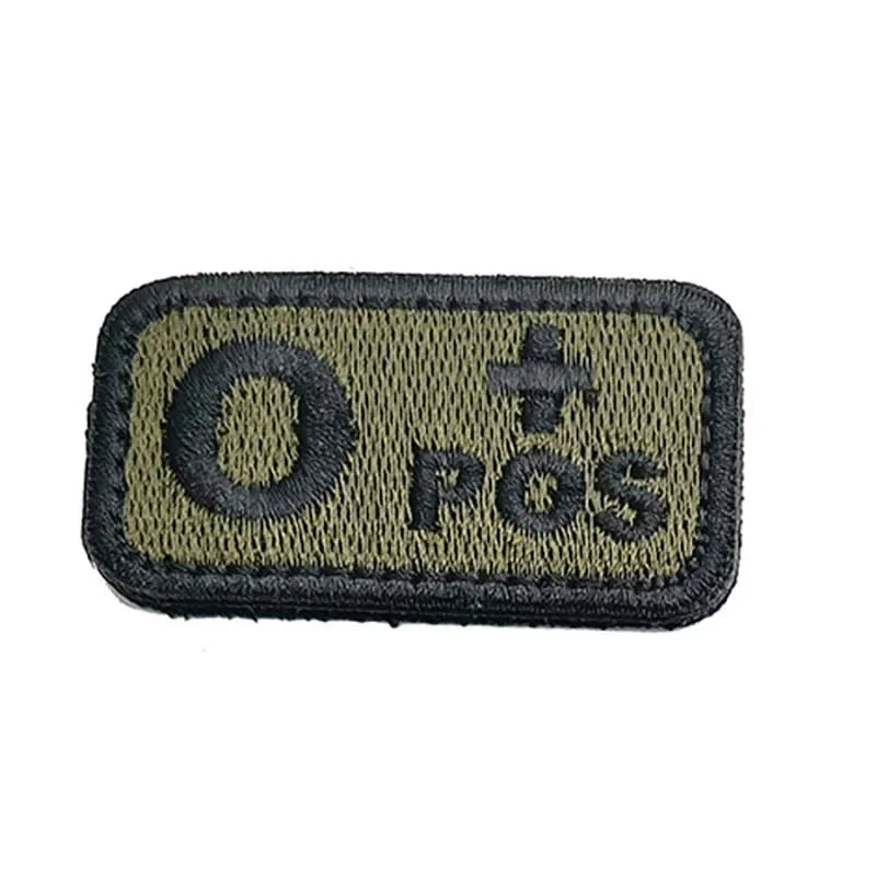 Patch Nylon Groupe Sanguin Vert OD - Loadout 