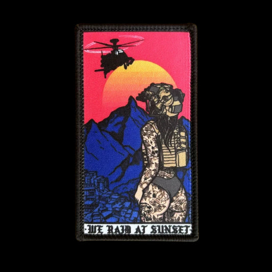 Patch Nylon "We Raid at Sunset"