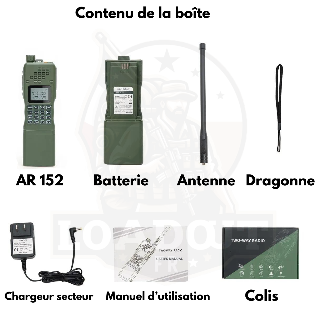 Radio Baofeng AR-152 Dual Band VHF/UHF - Loadout 