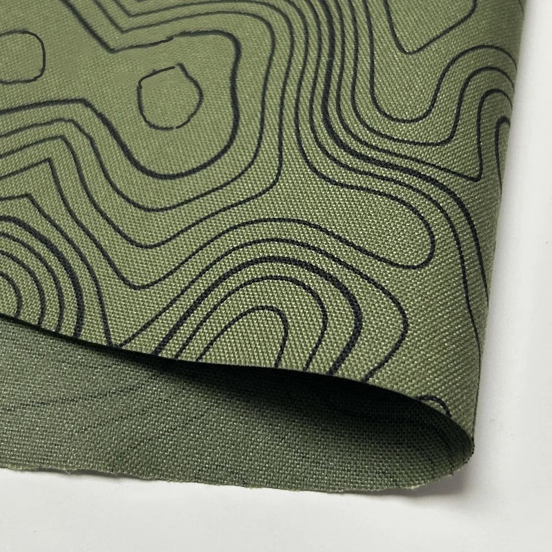 Tissu Camouflage Psyché Vert OD