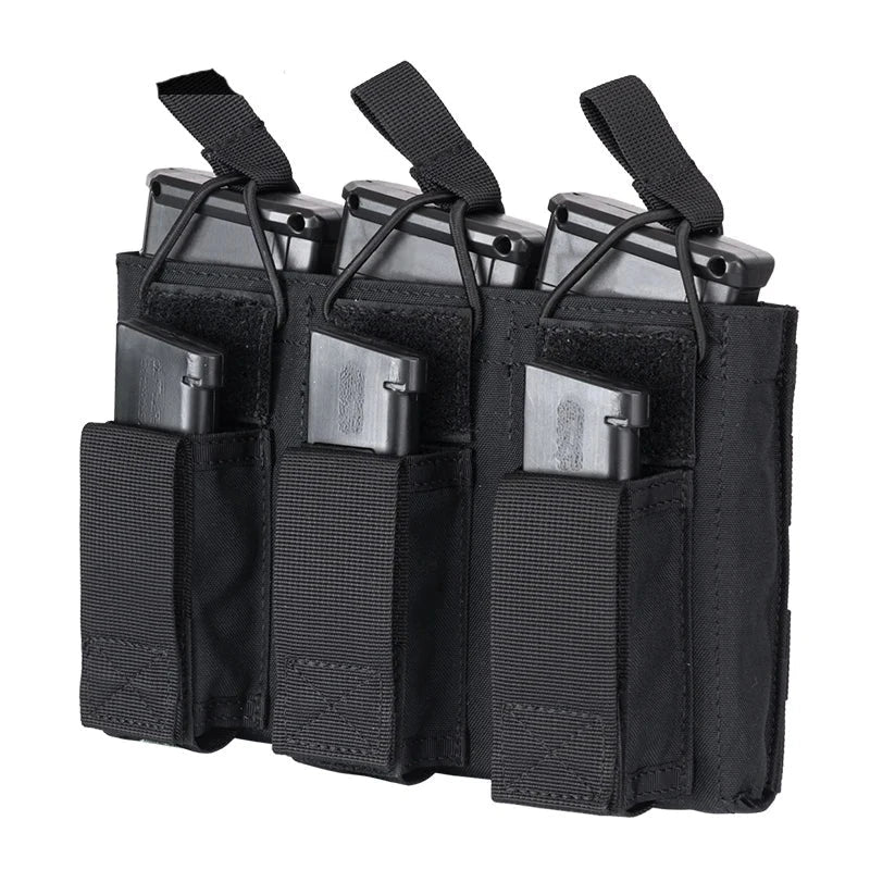 Triple Portes Chargeurs Tactique 5.56 et PA en Nylon - Loadout 
