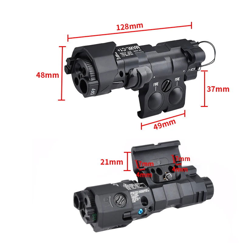 WADSN Boitier Lampe/Laser MAWL C1 METAL NOIR - Loadout 